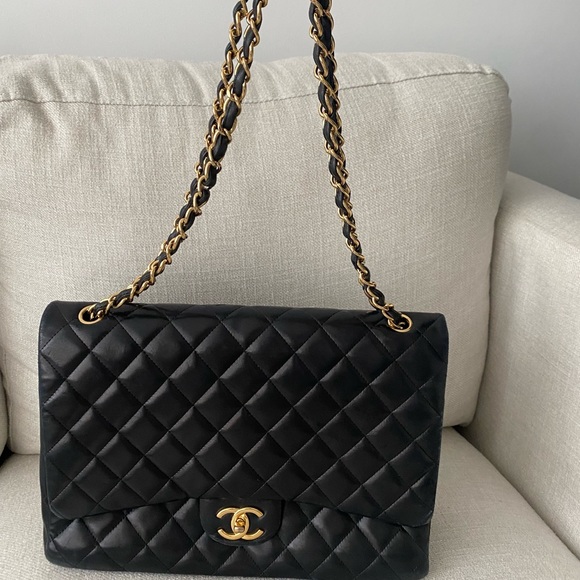 Authentic CHANEL double flap bag